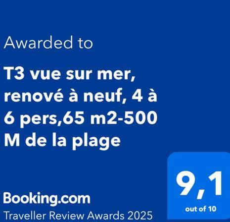 T3 Vue Sur Mer, Renove A Neuf, 4 A 6 Pers,65 M2-500 M De La Plage أرجيليه- سور- مير المظهر الخارجي الصورة